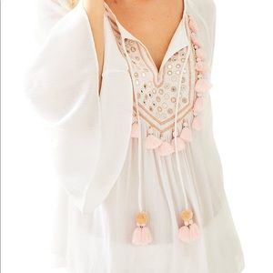 Lilly Pulitzer Shandy Top Blouse White XXS